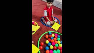 Gross Motor activitiy with team work level premontessori Nila and Indus [upl. by Cousins]