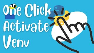One Click Activate Python Virtual Environment venv in VSCode [upl. by Kenlee]