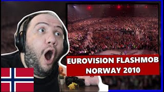 ESC LIVE  THE EUROVISION 2010 FLASHMOB Utlendings Reaksjon 🇳🇴 Nordic REACTION [upl. by Sanders58]