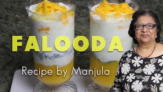 Falooda Recipe The Irresistible Scrumptious Dessert Drink By Manjula [upl. by Justine]