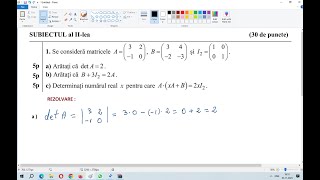 Rezolvări  Model Bacalaureat 2024 – Matematică – Tehnologic [upl. by Oicam]