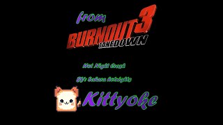 Hot night crash karaoke  by sahara hotnights  burnout 3 takedown ost karaoke [upl. by Rosenzweig511]