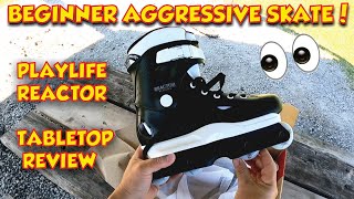 Playlife Reactor Aggressive Inline Skate Review  Best Beginner Aggressive Inline Skate [upl. by Jojo67]