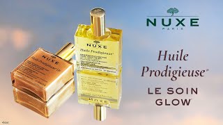 Huile Prodigieuse Nuxe  Classique et Or – Le soin Glow Visage Corps amp Cheveux [upl. by Ardnovahs362]