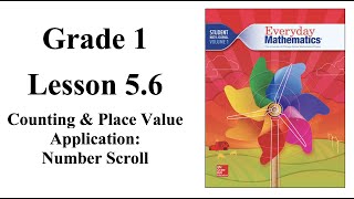 Grade 1 Lesson 56 Counting and Place Value Application  Number Scroll [upl. by Nueovas]