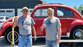 Dad’s barn find ‘51 split window rag Beetle comes home [upl. by Atahs]