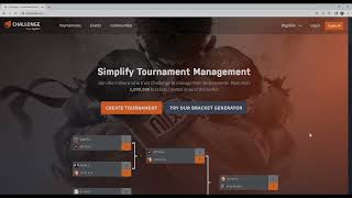 How To Register For A Tournament On Challonge [upl. by Anyaled]