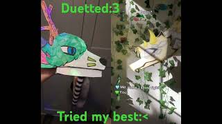 I DUETTED Ravidragonz  Tried my best3 fypage duet yeah [upl. by Anastase997]