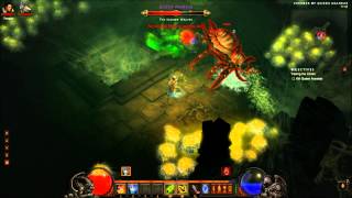 Diablo 3 Spider Queen Araneae Boss Fight HD [upl. by Nede]