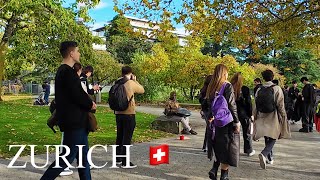 Zürich Switzerland 4k  Walking Tour at Lake Zurich [upl. by Chiquita]