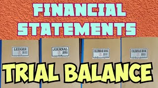 TRIAL BALANCEFINANCIAL STATEMENTS STEP 1 [upl. by Godrich]