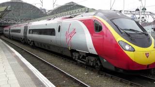 Virgin Trains Class 390 Departing Manchester Piccadilly 10317 [upl. by Mccutcheon]