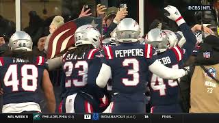 PATRIOTS WALKOFF PUNT RETURN TOUCHDOWN [upl. by Enilarak]