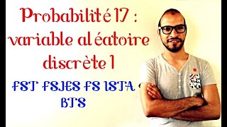 Probabilité 17  variable aléatoire discrète 1 s2lafac adnantaalim [upl. by Peppi338]