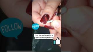 How to remove Acrylic Nails at Home [upl. by Edi]