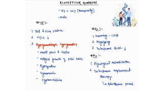 KLINEFELTER SYNDROME NOTES  PEDIATRICS ONE PAGE NOTES  4TH PROFF  MBBS [upl. by Tannen]