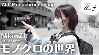 【モノクローム紹介】Nikon Zf と３種類の「モノクローム」を使ってストリートスナップ！Z24120mmf4SLineで横浜をPOVスナップ！【ALL Monochrome SNAP】 [upl. by Kristof]