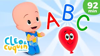 Canción del ABC 🔠 Nueva versión 🎈 y más canciones infantiles para bebés con Cleo y Cuquín [upl. by Idna]