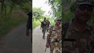 jungle forest capf cisf crpf petroling Petroling Duty of CAPF for Forest Area [upl. by Dnanidref]