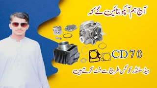 Chaina 70 cc motorcycle  head and cylinder  full fitting umair Autos [upl. by Ateiluj]