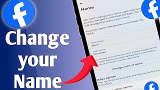 How to Change Name on Facebook 2024 New Update [upl. by Herald]