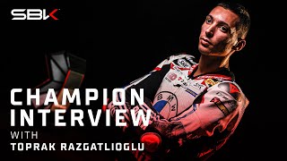 Toprak Razgatlioglus Champion Interview 🏆👑  2024 WorldSBK [upl. by Anawik494]