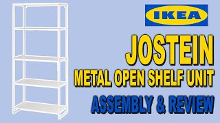 IKEA JOSTEIN Open Storage Shelf Assembly  Review  Clueless Dad [upl. by Anaiq87]