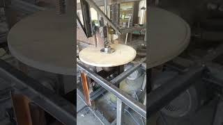 Making the flange of wooden cable drums [upl. by Katrinka]