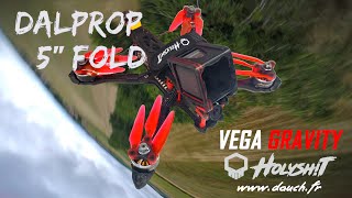 DalProp Fold F5  Brotherhobby 22075 1900KV  Vega Gravity  FPV Mainden Test [upl. by Ecneps]