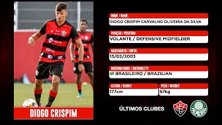 Diogo Crispim  Volante  Melhores Momentos  VitóriaPalmeiras 2022 [upl. by Oeht]