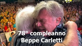 Nomadi quotBeppe Carletti festeggia il 78° compleanno sul palcoquot  Pavullo Nel Frignano 12082024 [upl. by Kralc]