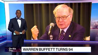 Warren Buffett Turns 94  On This Day [upl. by Aronos]