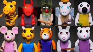 Making all Roblox Piggy Characters ➤ Part 4 ★ Polymer Clay Tutorial [upl. by Willa]