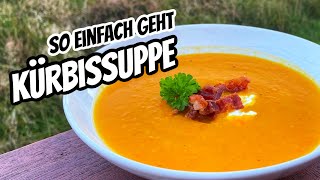 Cremige Kürbissuppe vom Hokkaido aus dem Dutch Oven für Grillcoach Gerrit [upl. by Kari]