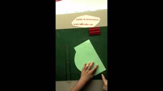 comment faire une enveloppe papier ronde [upl. by Leicam530]