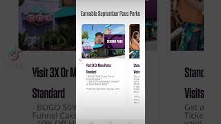 SEPTEMBER PASS PERKS to use in October REGULAR SEASON PASS knottsup knotts knottsberryfarm [upl. by Kelwunn643]