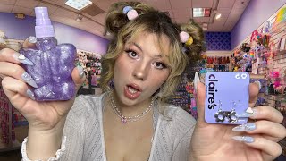 ASMR ✨CLAIRES GIRL✨ Pierces Your Ears amp does your makeup ROLEPLAY Pt 2 [upl. by Yorgos935]