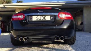 Jaguar XK Exhaust Sound  Pops and Crackles [upl. by Machute702]