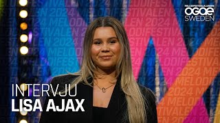 Intervju  Lisa Ajax  Awful Liar  Melodifestivalen 2024 [upl. by Cykana988]