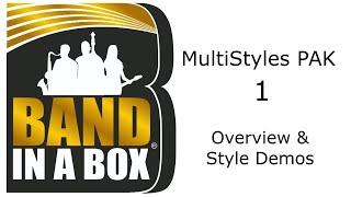 BandinaBox®  MultiStyles PAK 1 Demos [upl. by Meek]