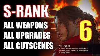 RE2 Remake Claire B Walkthrough SRANK ALL WEAPONSUPGRADES Part 6 Destroy Plant 43 [upl. by Threlkeld]