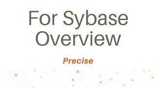 Precise for Sybase Overview [upl. by Weiss]