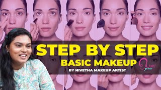 Simply basic makeup for beginners  Step by Step Makeup tips  Penqueen [upl. by Annaej698]