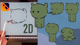 How to animate a character using Callipeg  2D Animation on iPad [upl. by Musa]