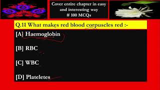 What Makes Red Blood Corpuscles Red Class 10 [upl. by Thom130]