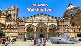 MSC Grandiosa Mediterranean Cruise  Palermo Walking Tour [upl. by Ruffi]