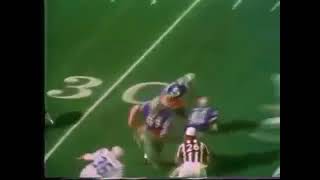 Johnny Unitas throws a pick and then makes a tackle  Super Bowl V [upl. by Elac]