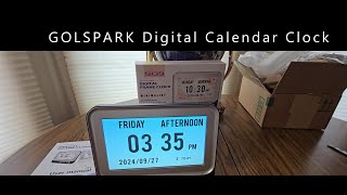 GOLSPARK SG9 Digital Calendar Clock 6 Display Modes EPISODE 4890 Amazon Unboxing Video [upl. by Madaras530]