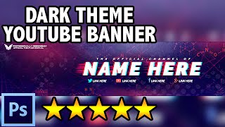 FREE Dark Grunge YouTube Banner Template  Free YouTube Banner 2 [upl. by Kedezihclem]