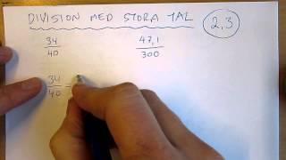 Division med stora tal [upl. by Bred]